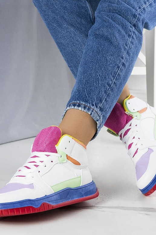 Elizabeths farverige high-top sneakers Elizabeths farverige high-top sneakers