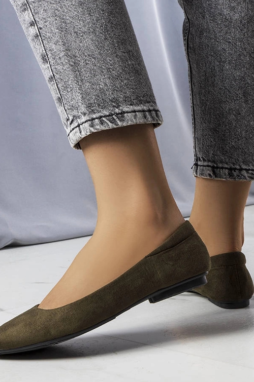 Jules groene schoenen van kunstsuède...