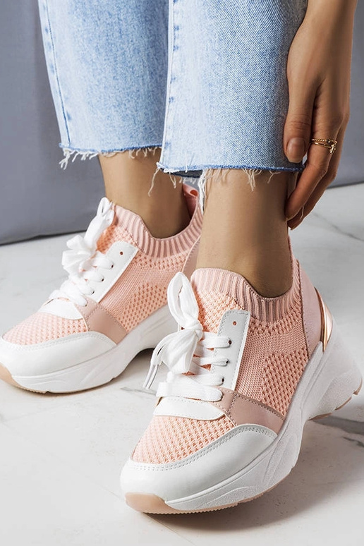 Anns pink wedge sneakers Anns pink wedge sneakers