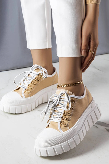 Beige Toni platform sneakers