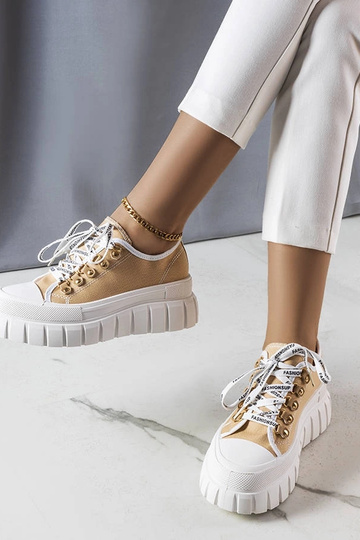 Beige Toni platform sneakers 2