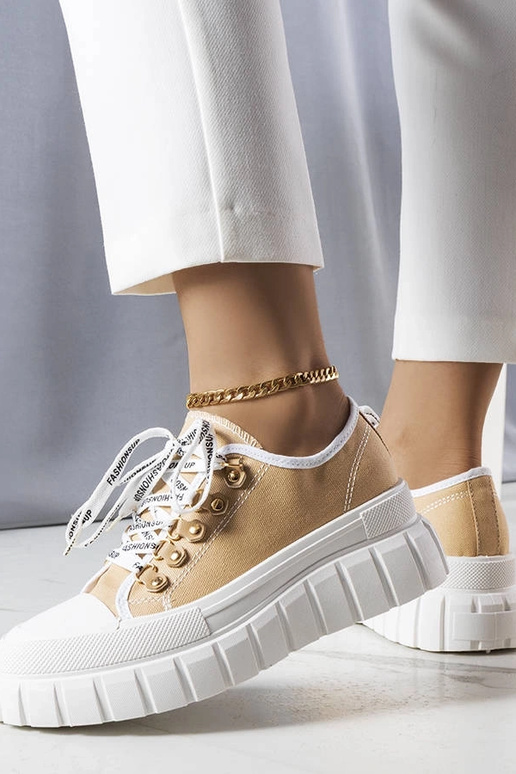 Beige Toni platform sneakers Beige Toni platform sneakers