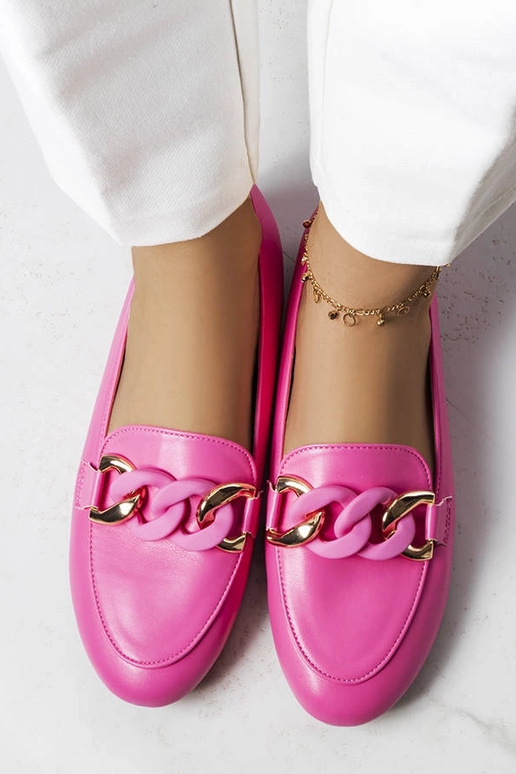 Mamie Pink Chain Moccasins Mamie Pink Chain Moccasins