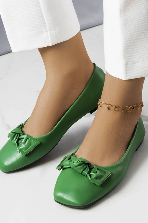 Grøn Tabitha Sløjfe Ballet Flats