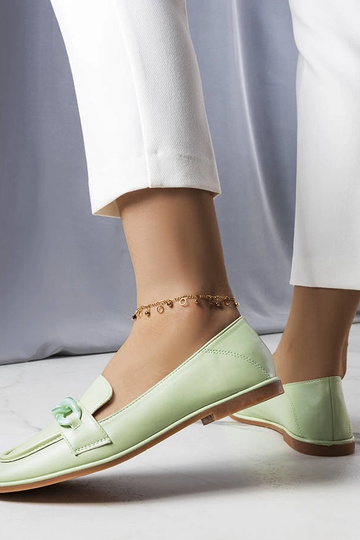 Grønne Bobbie Chain Loafers 2
