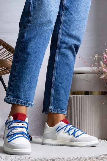 Grå damesneakers sneakers snørebånd Arcobaleno 2