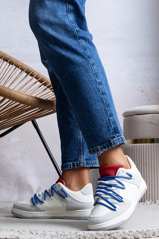 Grå damesneakers sneakers snørebånd... Grå damesneakers sneakers snørebånd...