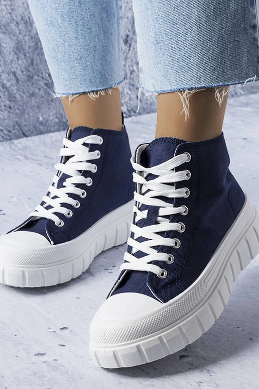 Marineblå Couet high-top sneakers