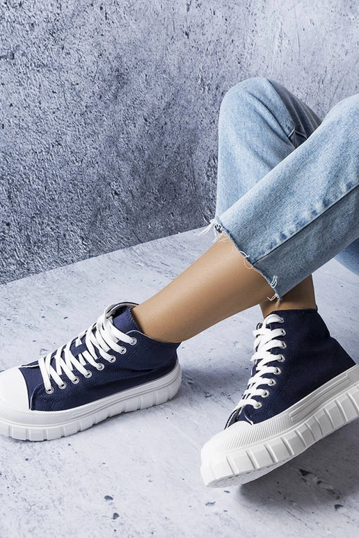 Marineblå Couet high-top sneakers