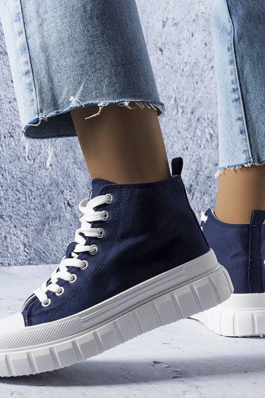 Marineblå Couet high-top sneakers