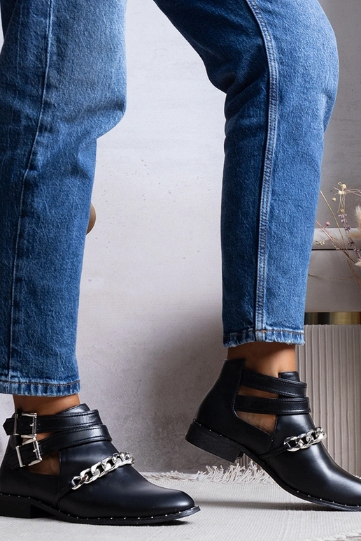 Sorte Ratté Cutout ankelstøvler