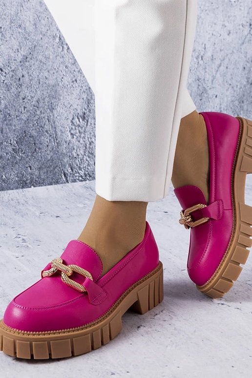 Roze laarzen met gouden decoratie,...