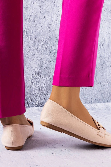 Beige klassiske loafers Pitre 2