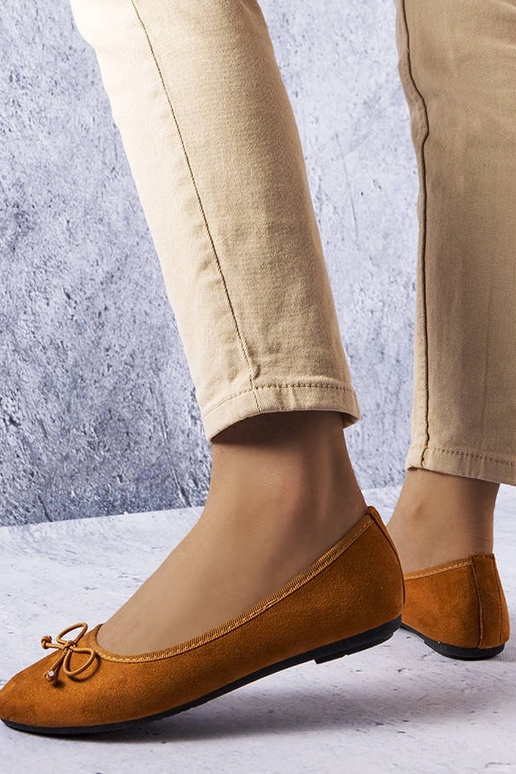 Brun Chandonnet Sløjfe Ballet Flats