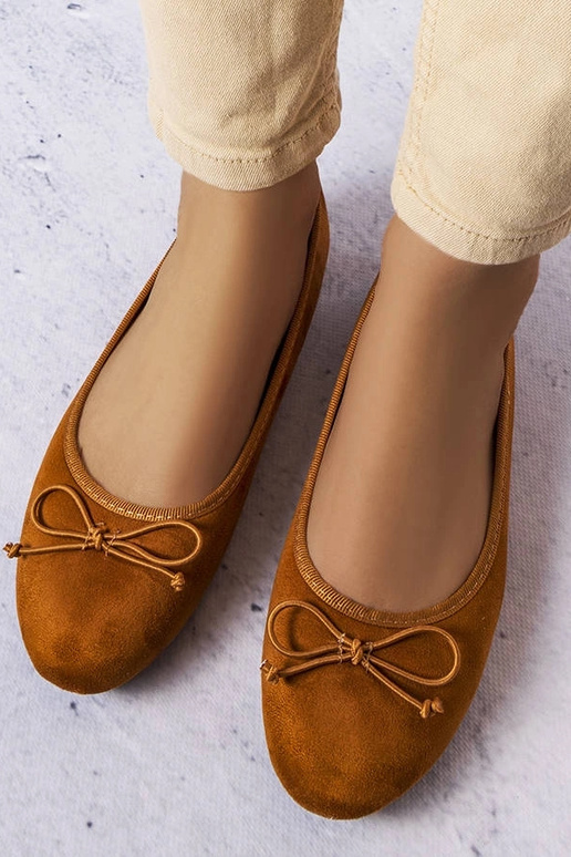 Brun Chandonnet Sløjfe Ballet Flats