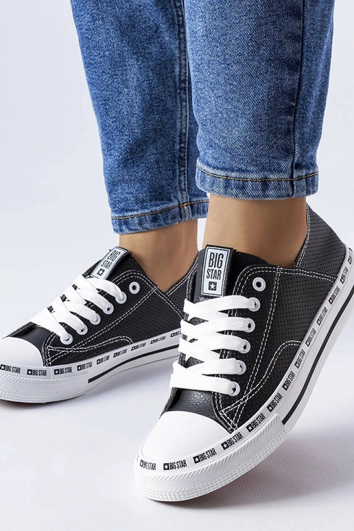 Sorte gennembrudte sneakers Big Star... Sorte gennembrudte sneakers Big Star...