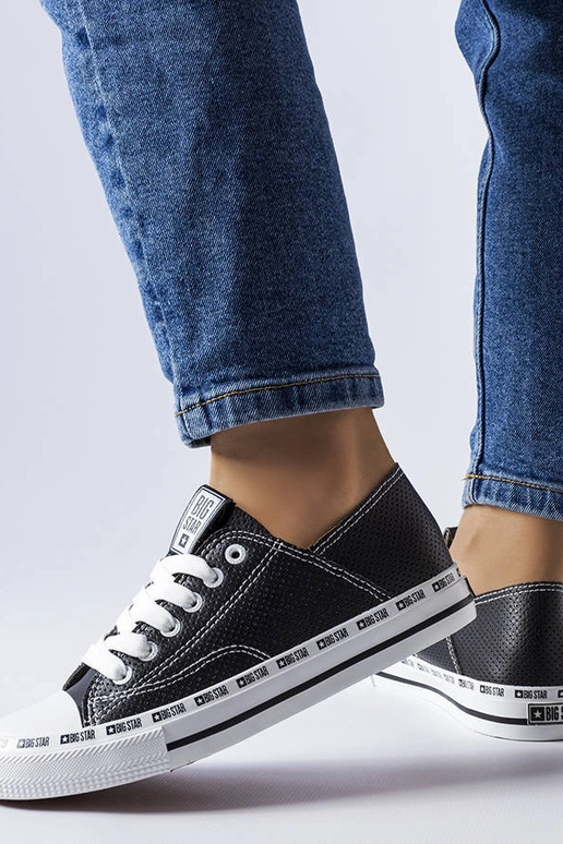 Sorte gennembrudte sneakers Big Star... Sorte gennembrudte sneakers Big Star...