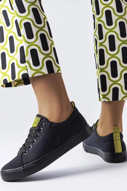 Sorte stof sneakers Big Star LL274247 Sorte stof sneakers Big Star LL274247