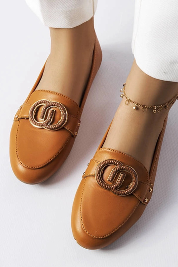 Brune loafers til kvinder Eleena 2