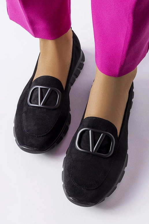 Zwarte instap sportschoenen, „Vinceza"