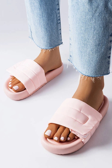 Aleron pink velcro flip flops