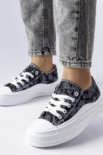 Sorte Bélair platform sneakers