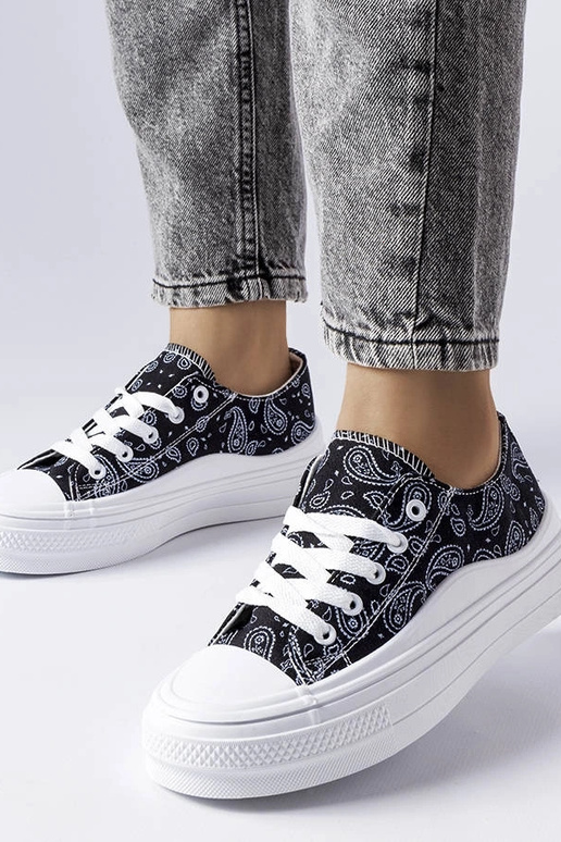 Sorte Bélair platform sneakers