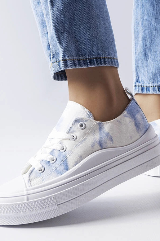 Rocheleau hvide og blå sneakers Rocheleau hvide og blå sneakers