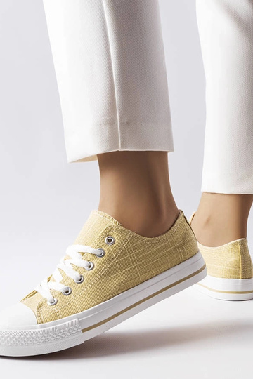 Vignette Guld Glitter Sneakers