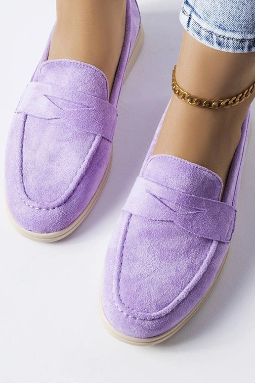 Ferragus Purple Eco-Suede Moccasins Ferragus Purple Eco-Suede Moccasins