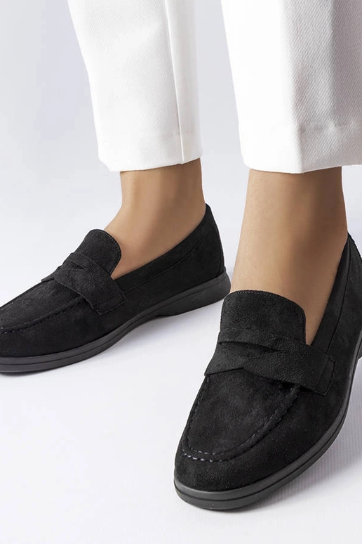 Zwarte Ferragus schoenen van kunstsuède