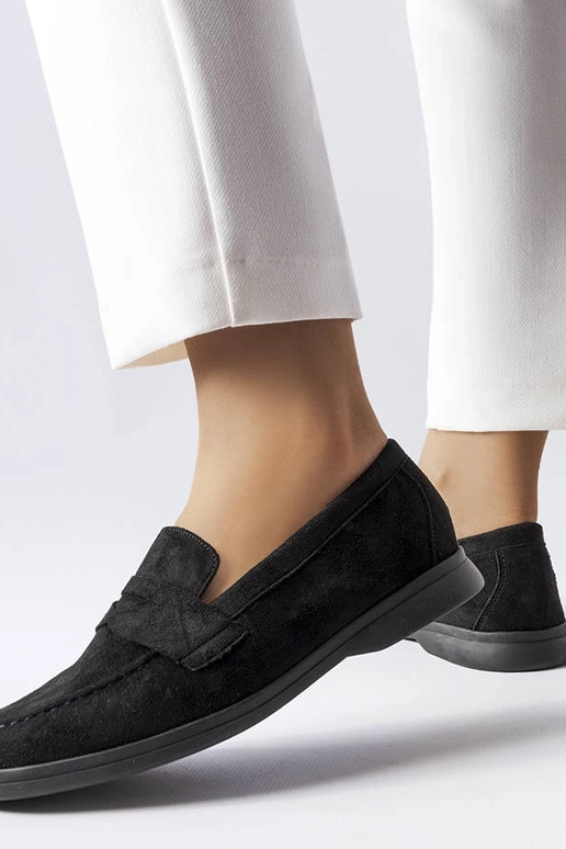 Zwarte Ferragus schoenen van kunstsuède