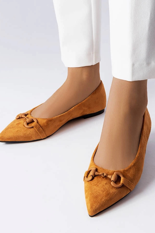 Brune ballerinaer med spids tå Aimé Brune ballerinaer med spids tå Aimé