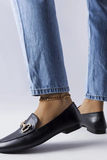 Sorte loafers med spænde... 2