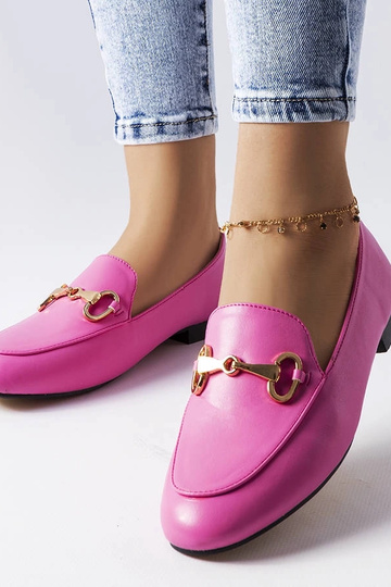 Pink loafers med spænde Philip