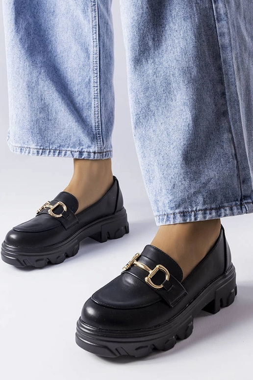 Sorte Mason Buckle Sko Sorte Mason Buckle Sko