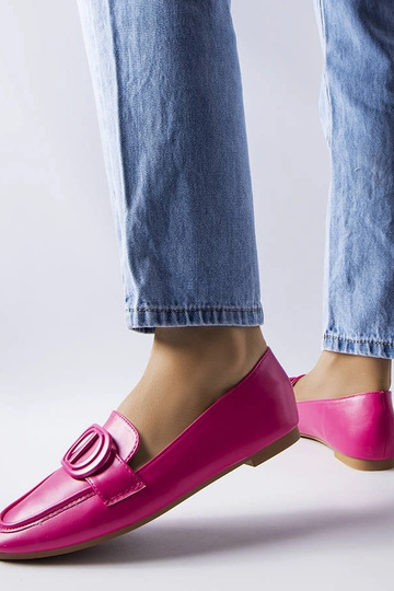 Pink Poissonnier Buckle Loafers 2