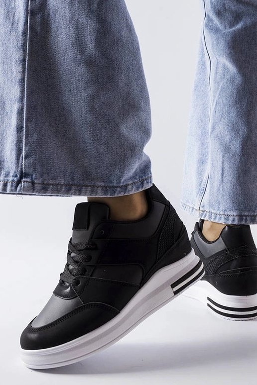 Sorte CinqMars wedge sneakers Sorte CinqMars wedge sneakers