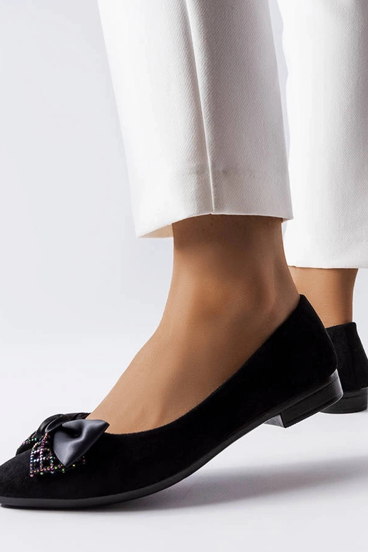 Sorte Duval Ballerinaer med spidstå Sorte Duval Ballerinaer med spidstå