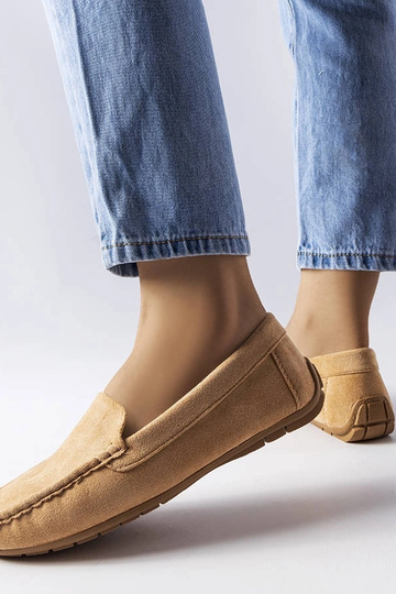 Beige loafers med læder... 2