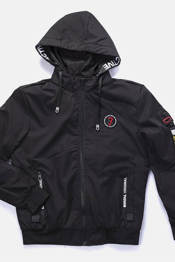 Sort overgangsjakke til...