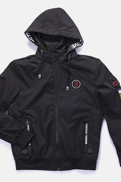 Sort overgangsjakke til mænd Tollmache