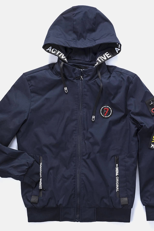 Marineblå overgangsjakke til mænd...