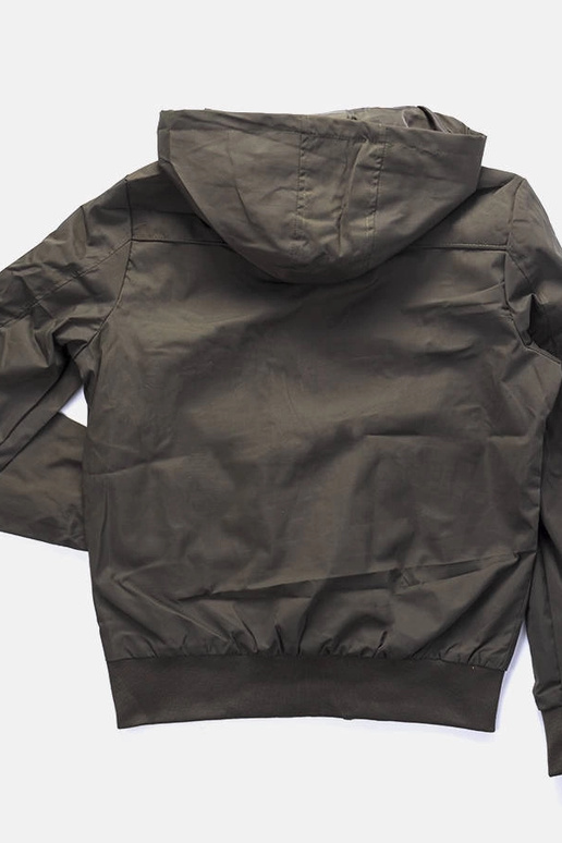 Grøn herre Brault hætte vindjakke