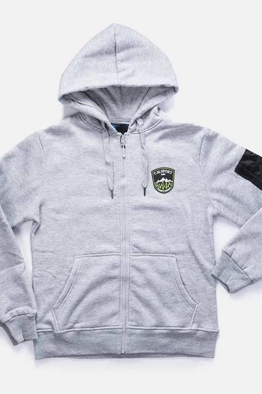 Lysegrå Labrosse hættetrøje til mænd