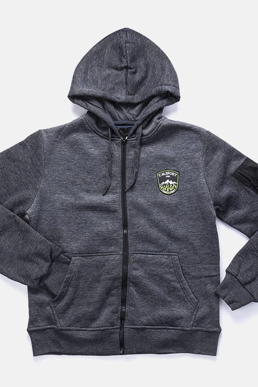 Mørkegrå Labrosse-hættetrøje til mænd