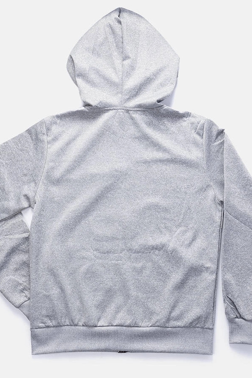 Curtis lysegrå hættetrøje til mænd