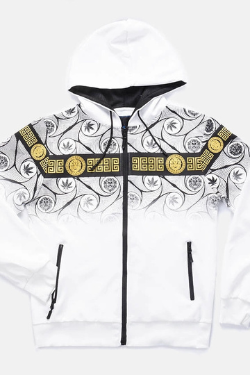 Hvid herre sweatshirt med...