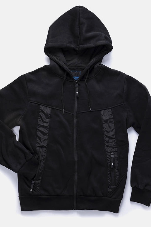 Astolpho sort varm hættetrøje til mænd