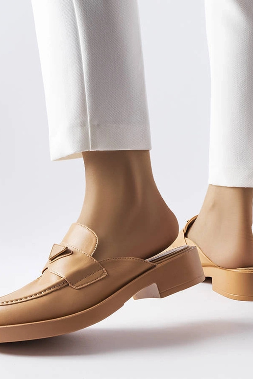 Brune Berkshire-sandaler med lukket tå